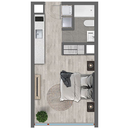 departamento moderno en venta tipo a2 de un dormitorio